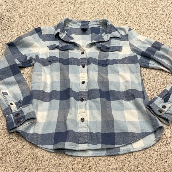 Patagonia Tops - Patagonia Fjord Flannel Button Down Shirt Organic Cotton Womens Sz M Outdoor
